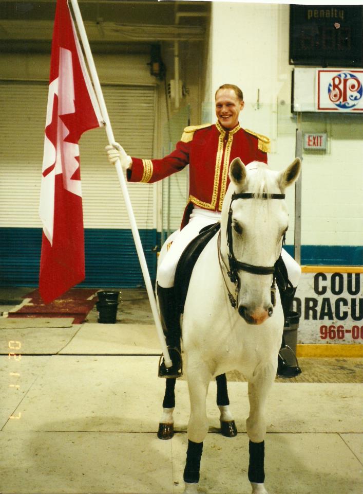 Anthony Gitch on tour with Lipizzaner Stallions